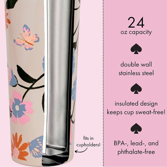 Kate Spade Floral Tumbler - Picture 3 of 6